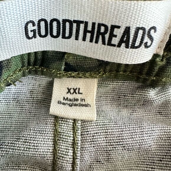 NWT Goodthreads Men’s Pull On Comfort Stretch Canvas 7” Shorts Camo - Size XXL - Picture 4 of 7